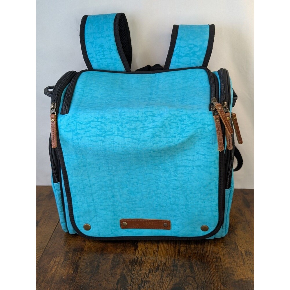 Moov Aspen Tyke Traveler Smart Diaper Bag Backpack Changing Station Turquoise